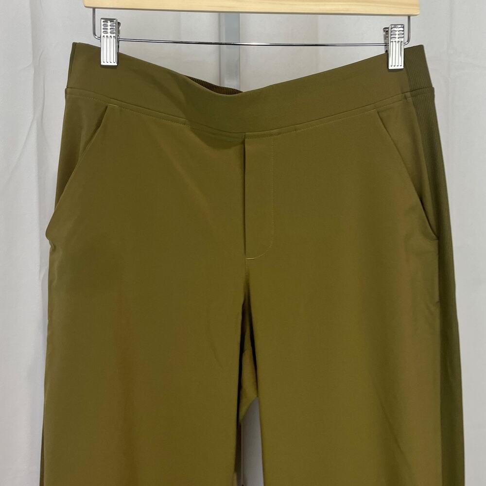 ATHLETA Brooklyn Mid Rise Ankle Pants Stretch 198671 Olive Green Size 10 - Picture 4 of 10